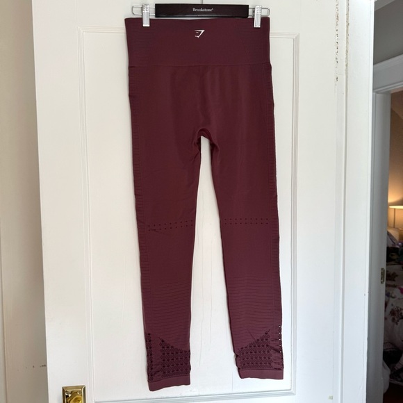 Gymshark Burgundy Maroon Garnett Leggings Small - Picture 4 of 7